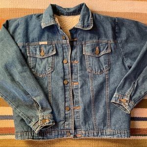 Sherpa-lined denim jacket